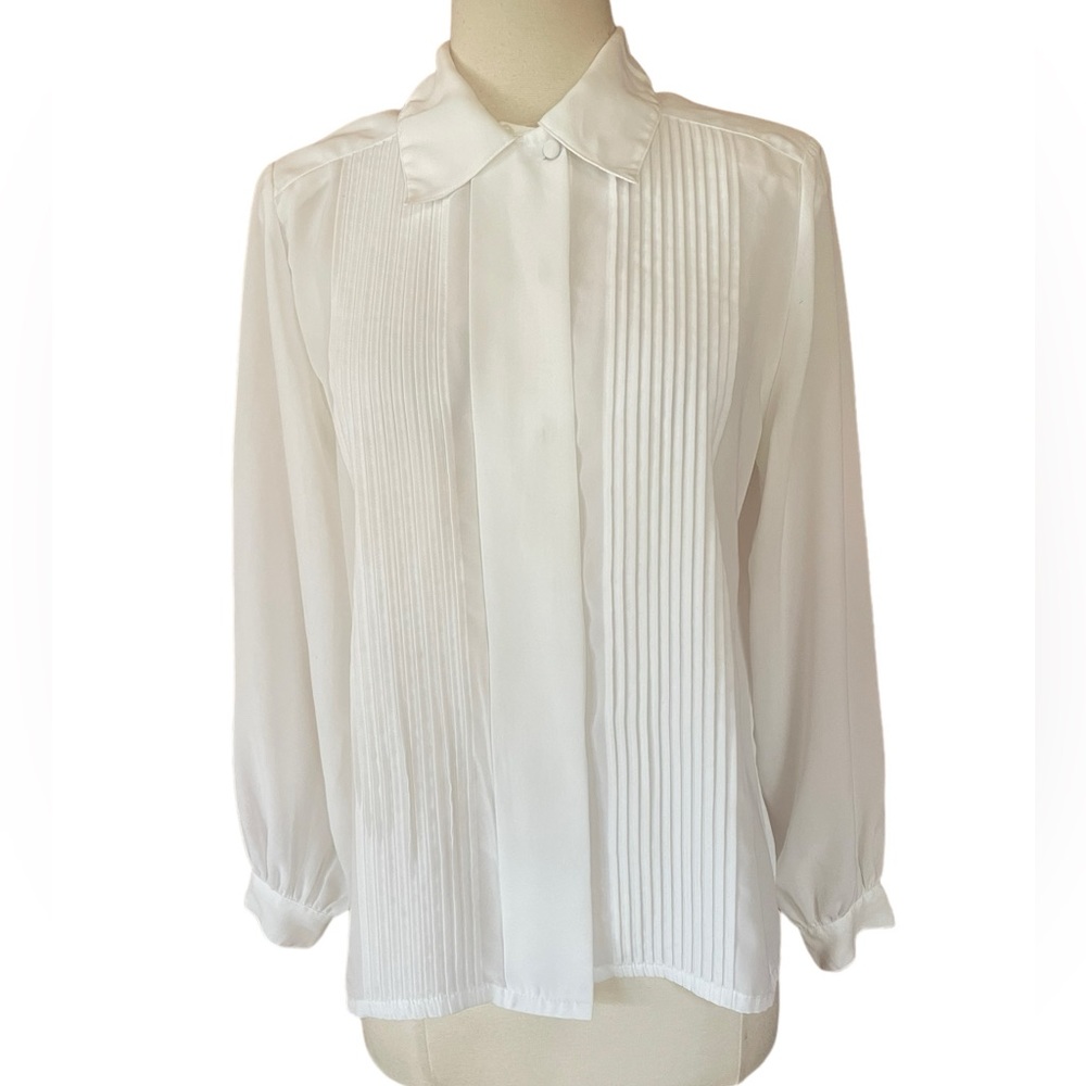 1980s Worthington Button Down‎ Blouse